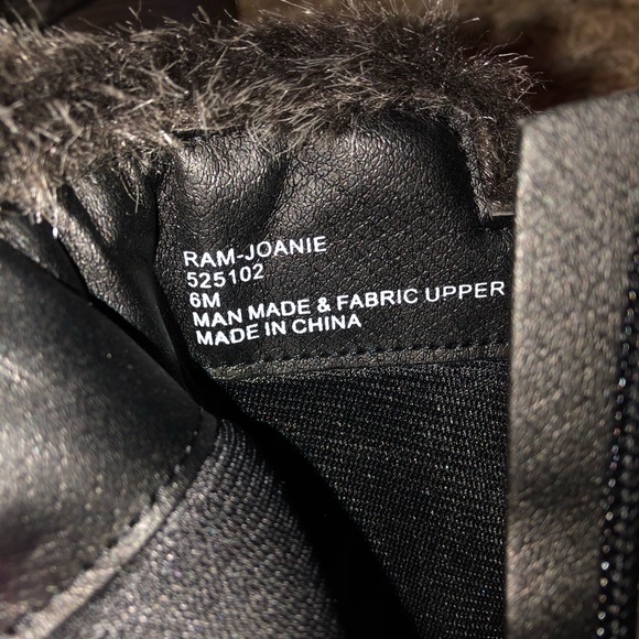 New in box Rampage booties, size 6 with fur trim. - Picture 3 of 4